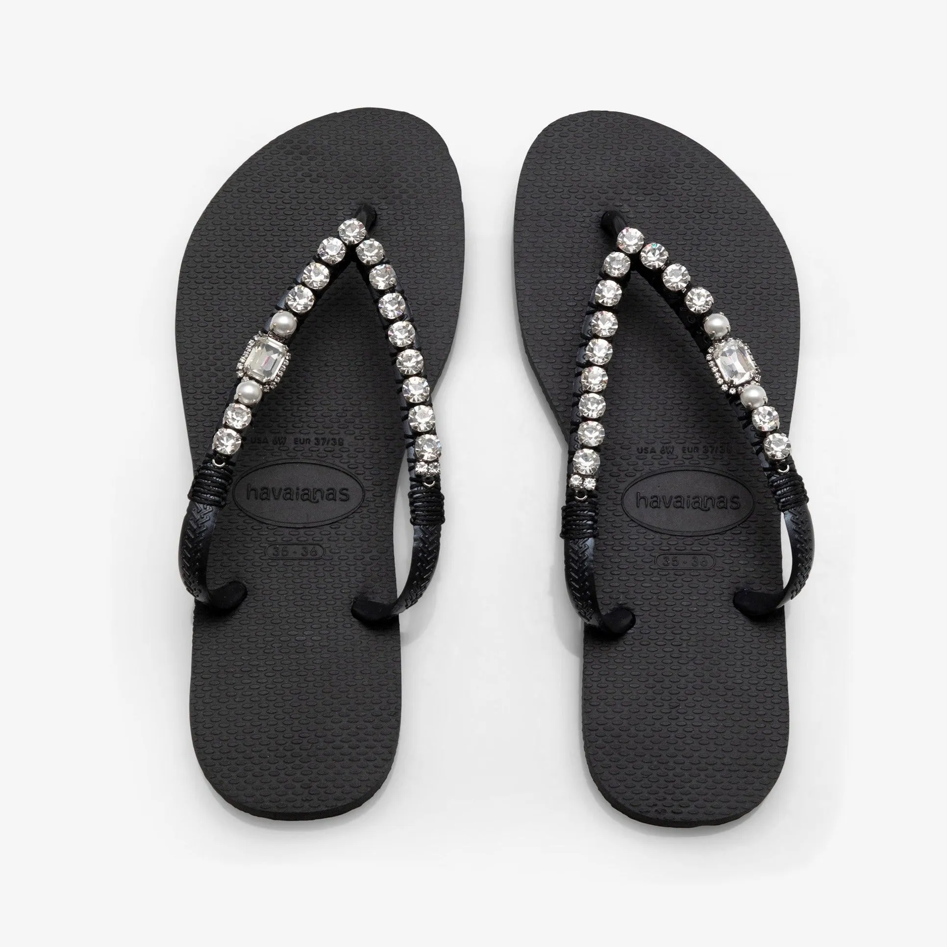 Golden Pearl Flip Flops