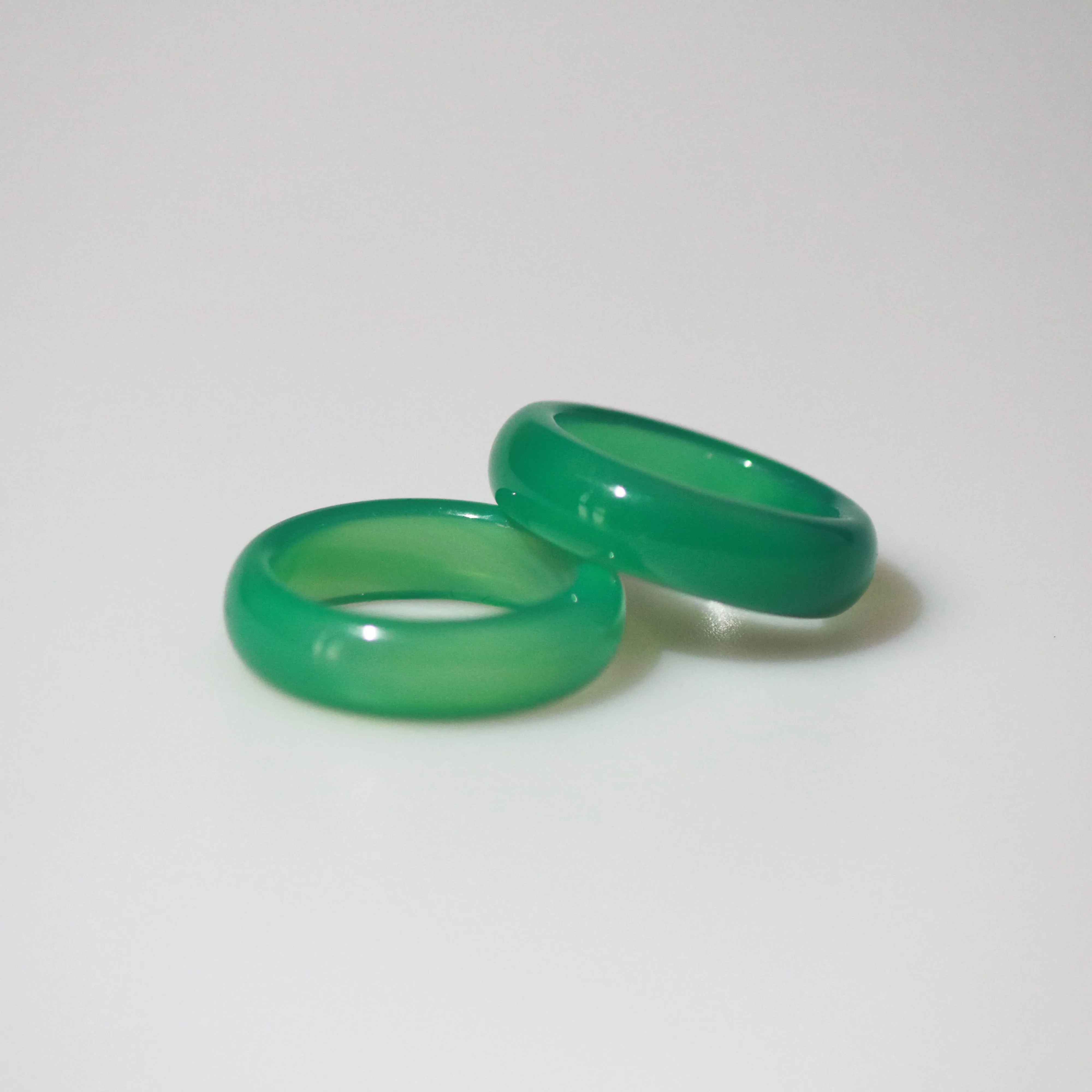 Grass Green Jade Band Ring