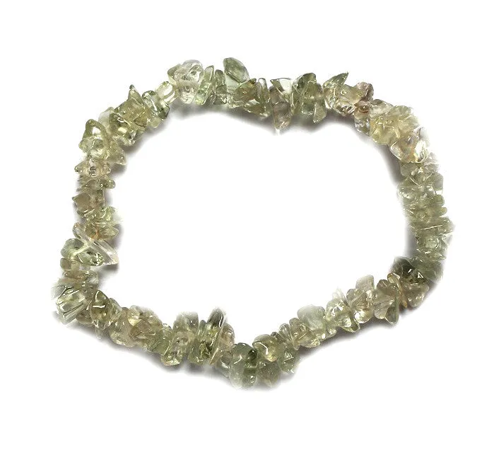 Green Amethyst Chip Bracelet