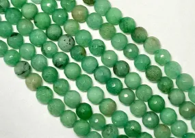 Green Faceted Spherical Jade Quartz Stones