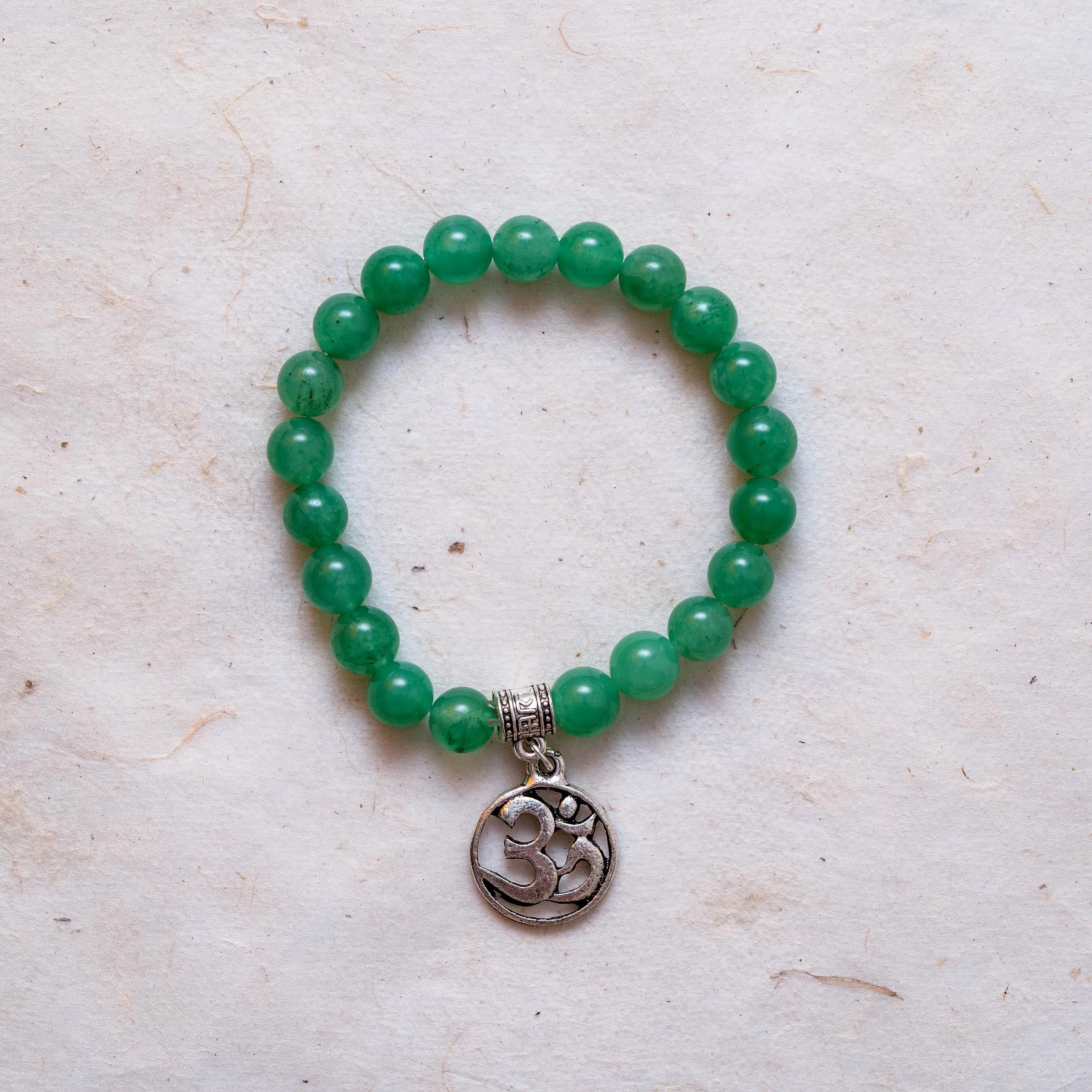 Green Jade Charm Crystal Bracelet
