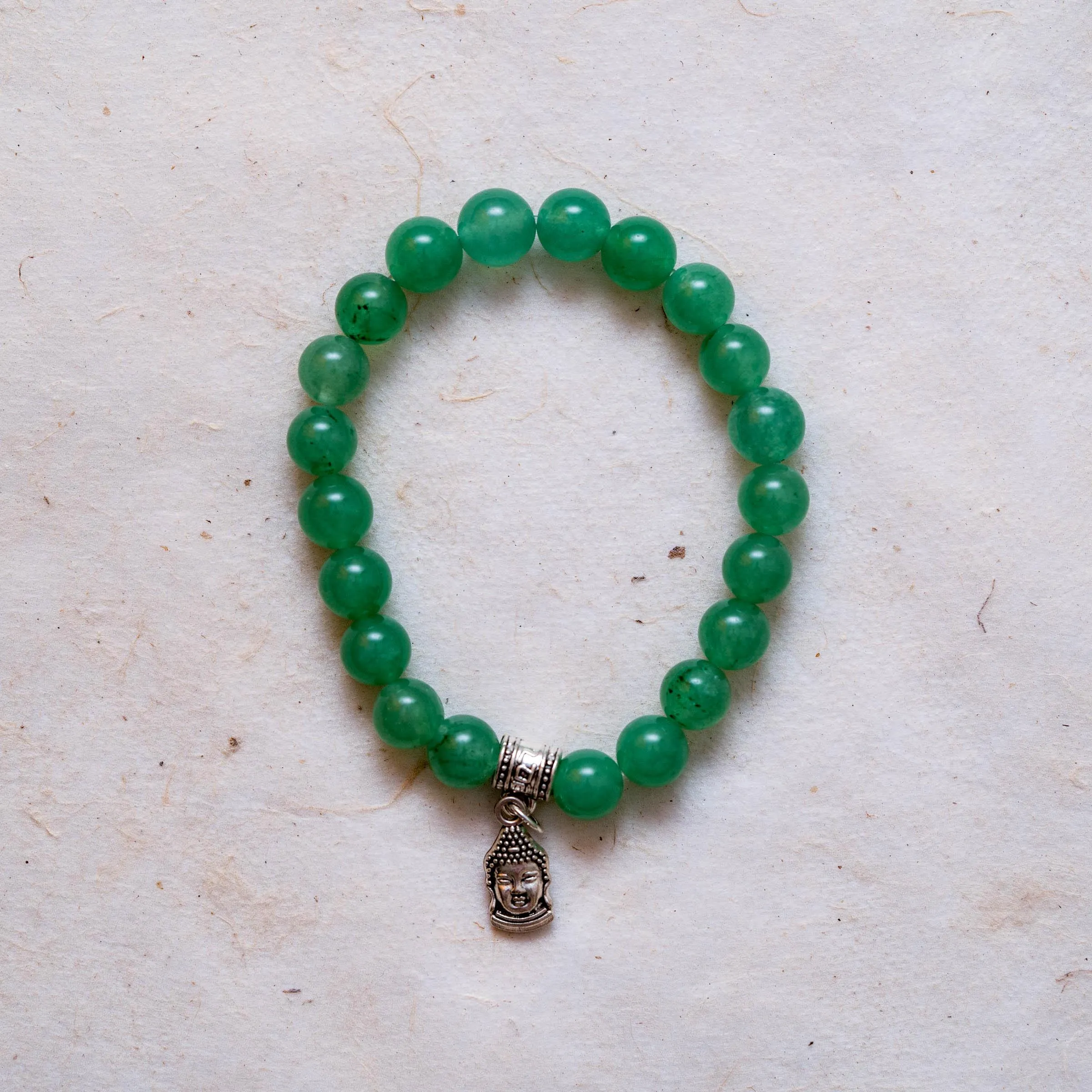 Green Jade Charm Crystal Bracelet