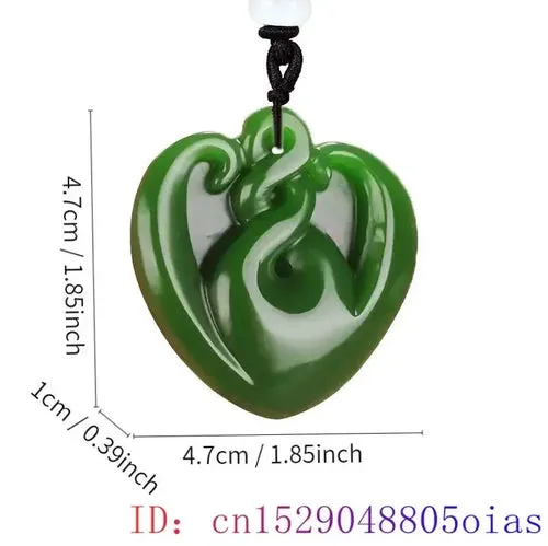 Green Natural Jade and Jasper Pendants