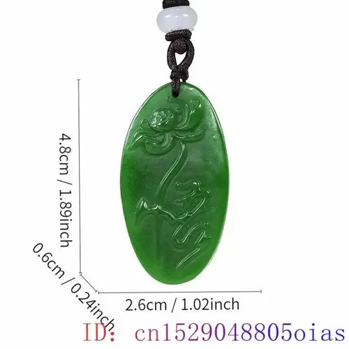 Green Natural Jade and Jasper Pendants