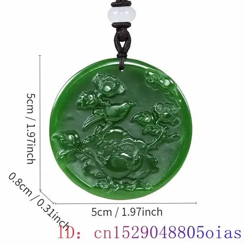 Green Natural Jade and Jasper Pendants