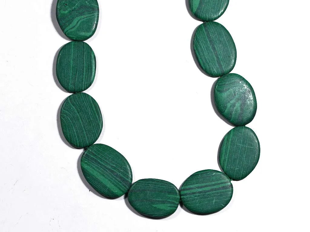 Green Oval Semi Precious Stones