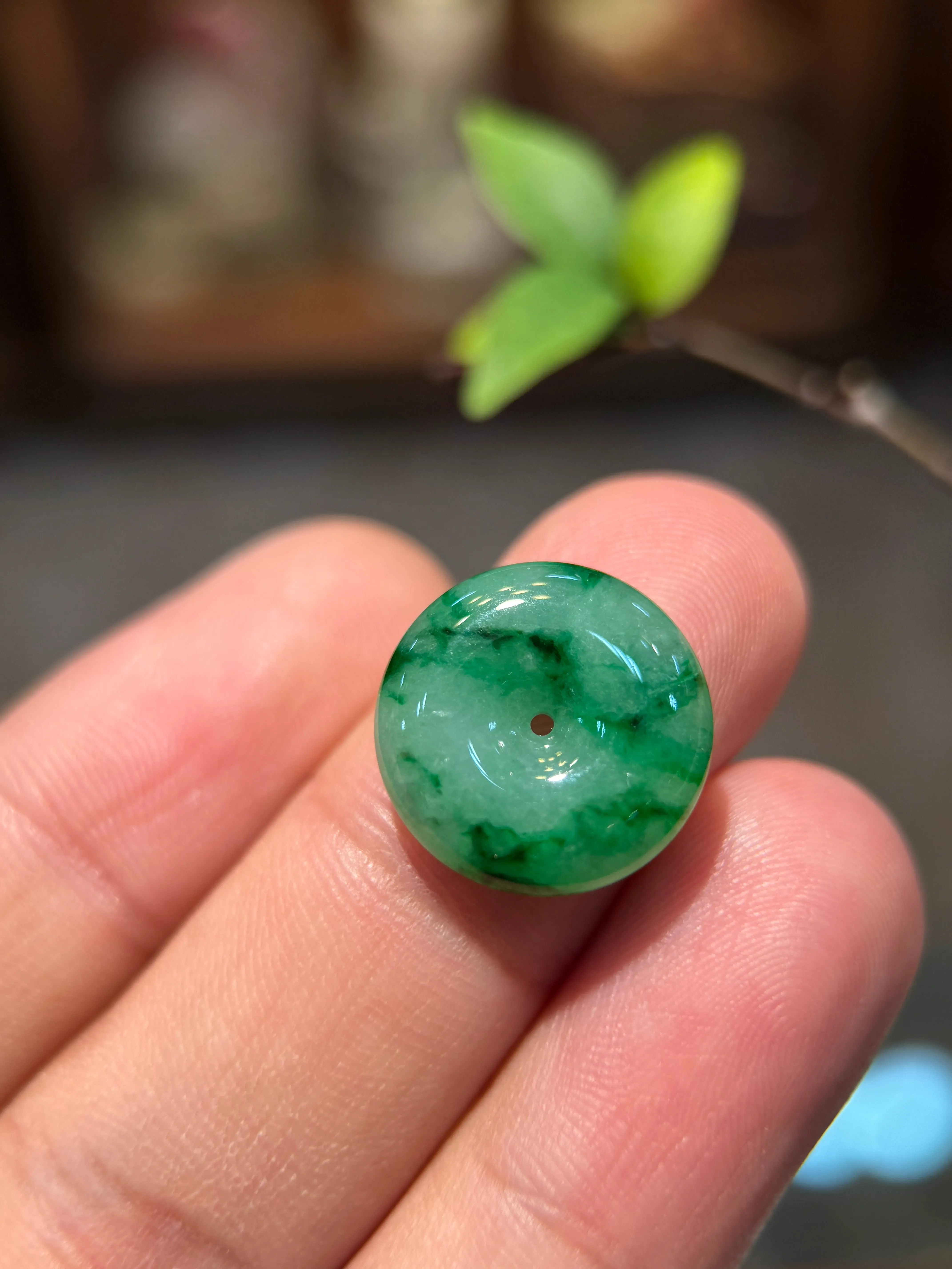Green Safety Coin Pendant (P143)