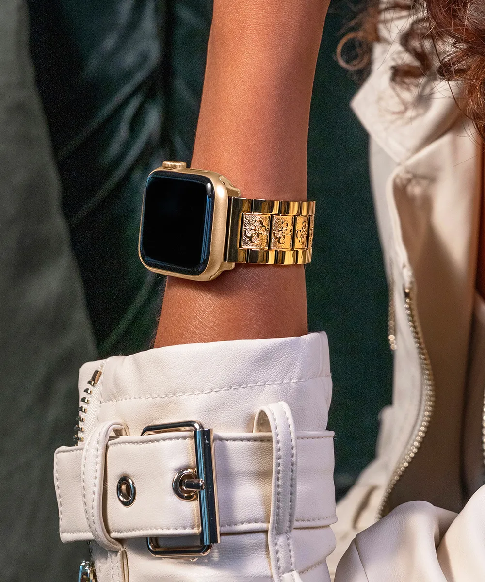 GUESS Logo Stainless Steel Band for Apple 38-40 mm Watch