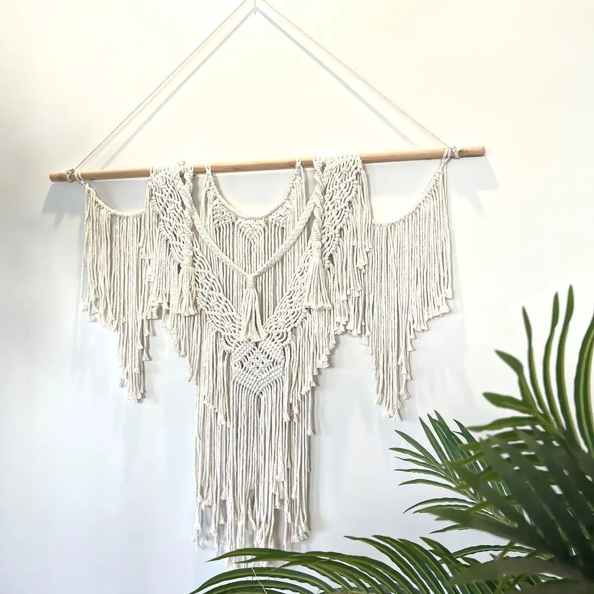 Handcrafted Macrame Wall Hanging Tapestry Cotton Wall Art