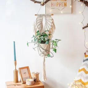 Handmade Angel Wings Macrame Plant Hanger