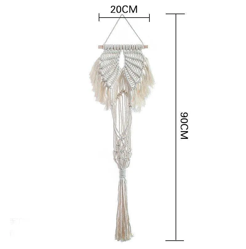 Handmade Angel Wings Macrame Plant Hanger