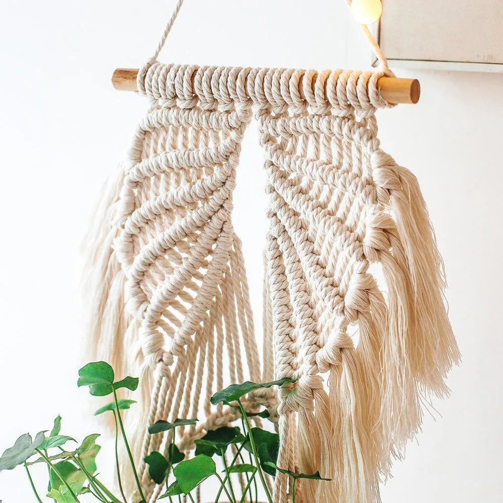 Handmade Angel Wings Macrame Plant Hanger