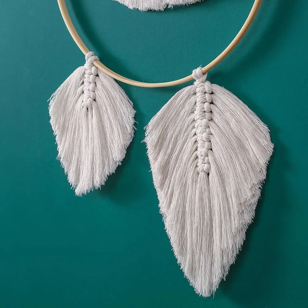 Handmade Bohemian Round Wall Hanging Macrame