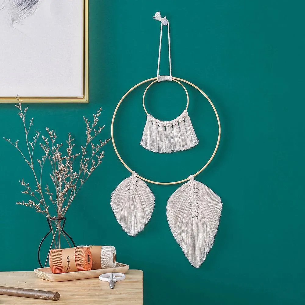 Handmade Bohemian Round Wall Hanging Macrame