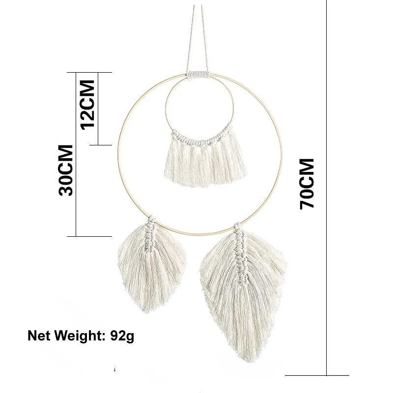 Handmade Bohemian Round Wall Hanging Macrame