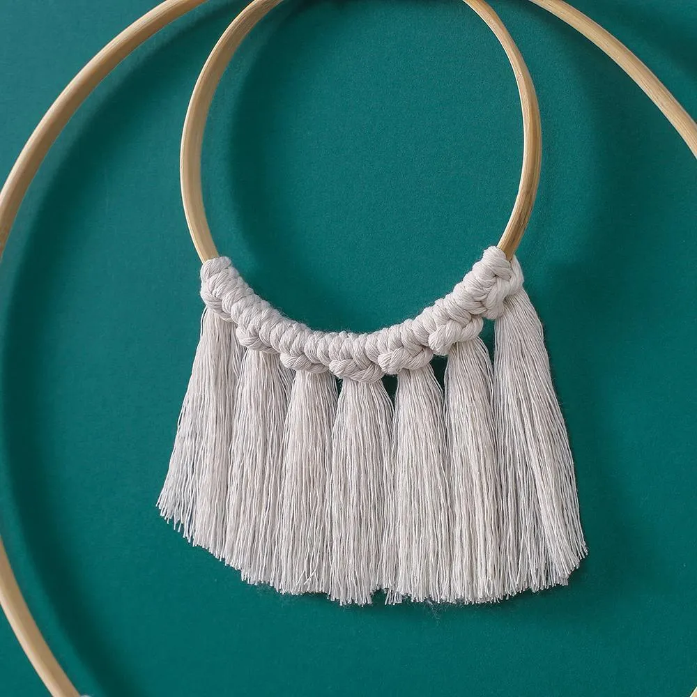Handmade Bohemian Round Wall Hanging Macrame