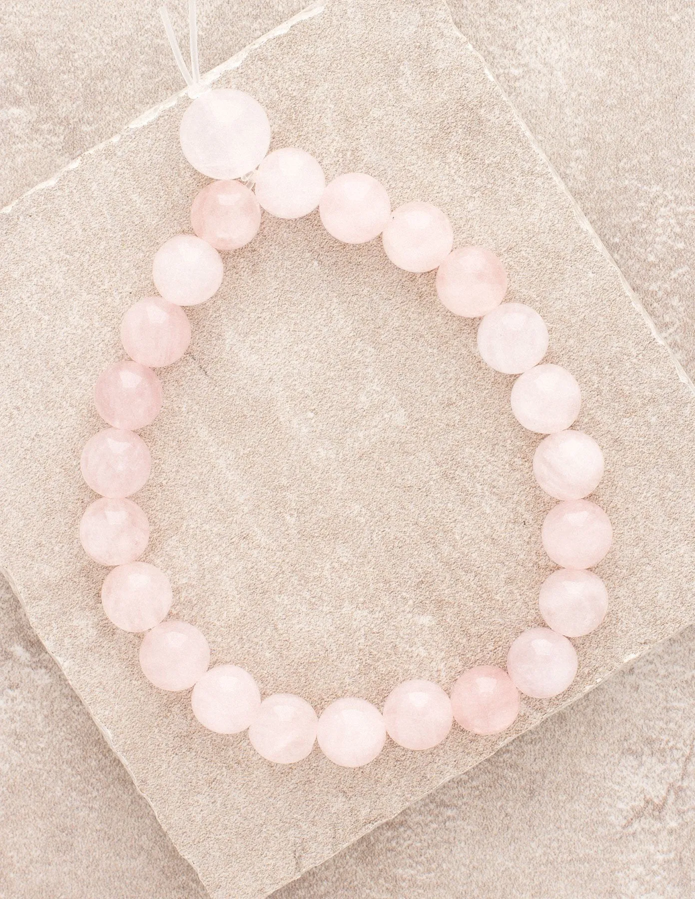 High-Energy Rose Quartz Wrist Mala