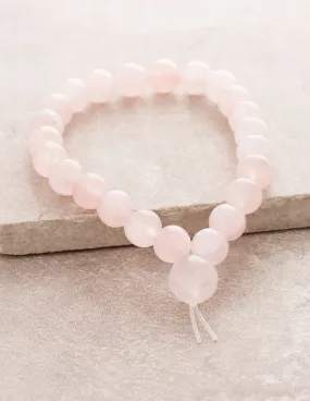 High-Energy Rose Quartz Wrist Mala