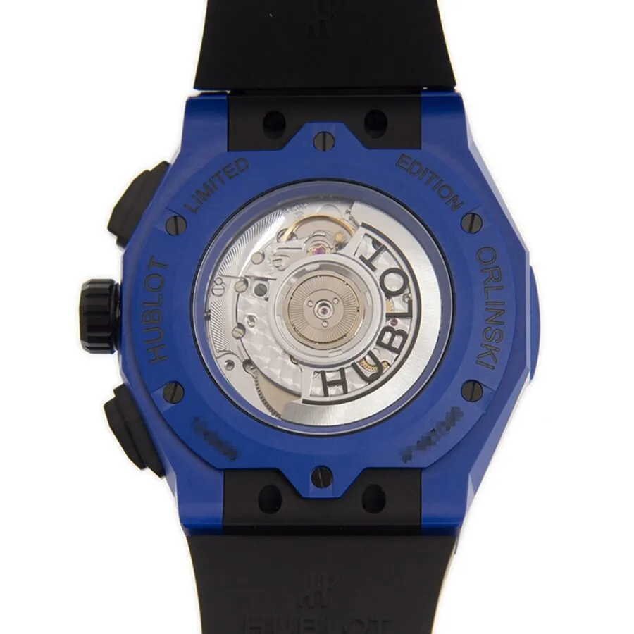 Hublot Aerofusion Chronograph Orlinski Blue Ceramic Automatic Men's Watch 525.EX.0179.RX.ORL18