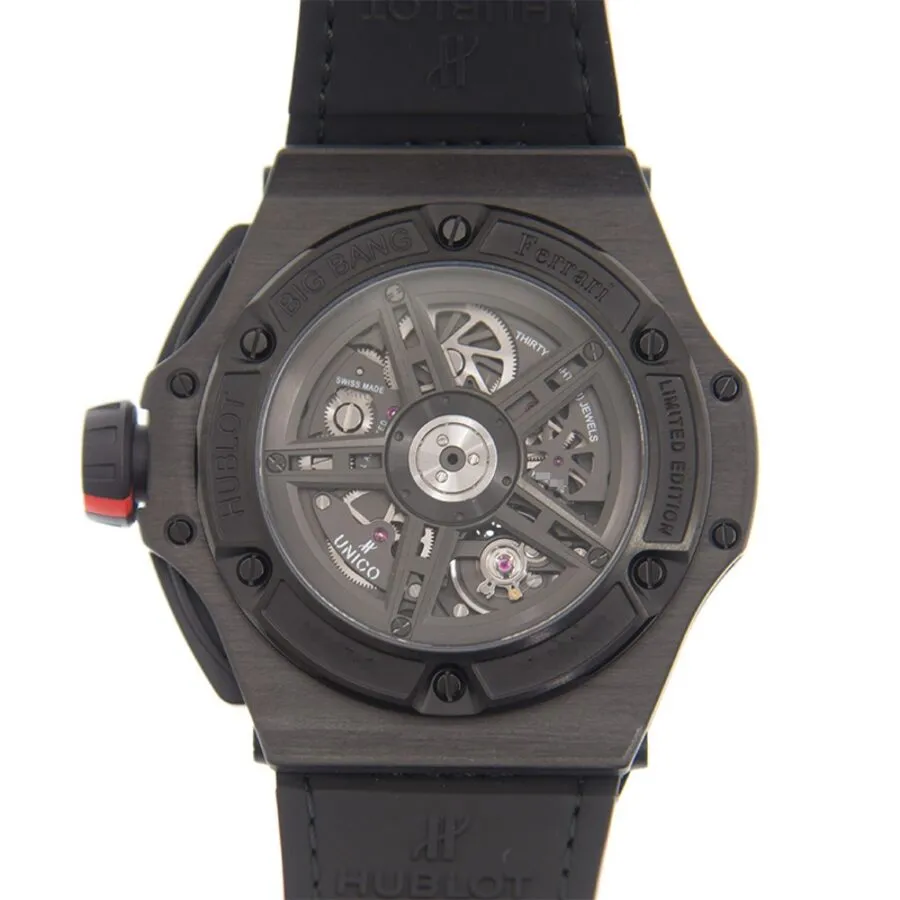 Hublot Big Bang Unico Ferrari Red Ceramic Chronograph Automatic Black Dial Men's Watch 402.QF.0110.WR