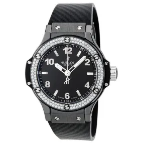 Hublot Black Magic Black Dial Black Rubber Ladies Watch 361.CV.1270.RX.1104