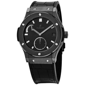 Hublot Classic Fusion Power Reserve All Black Ceramic Limited Edition Men's Watch 516.CM.1440.LR