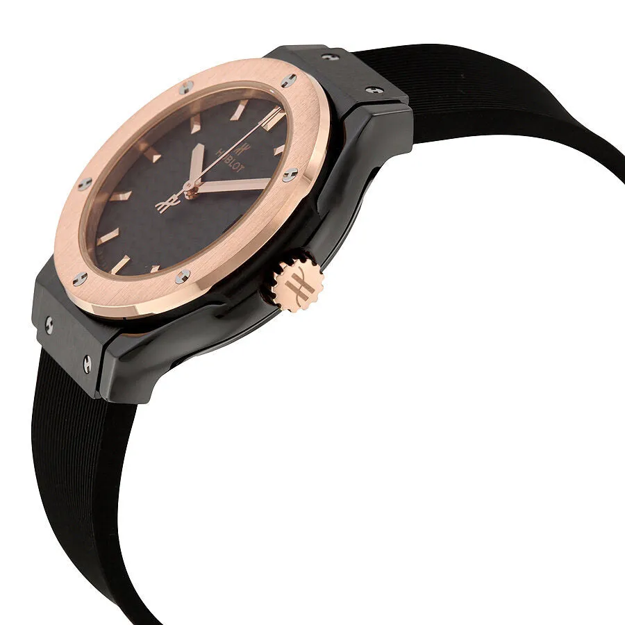 Hublot Classic Fusion Quartz Black Dial Ladies Watch 581.CO.1781.RX