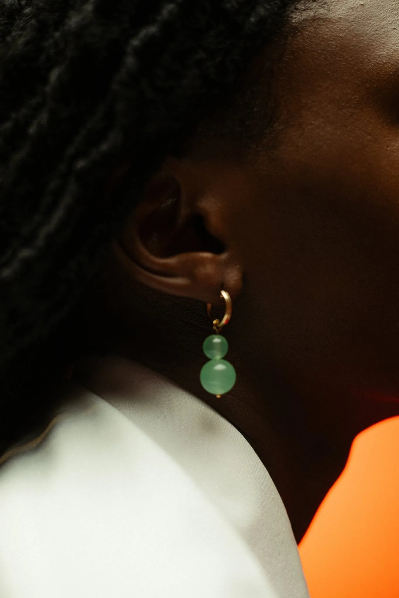 Jade Orb Earrings
