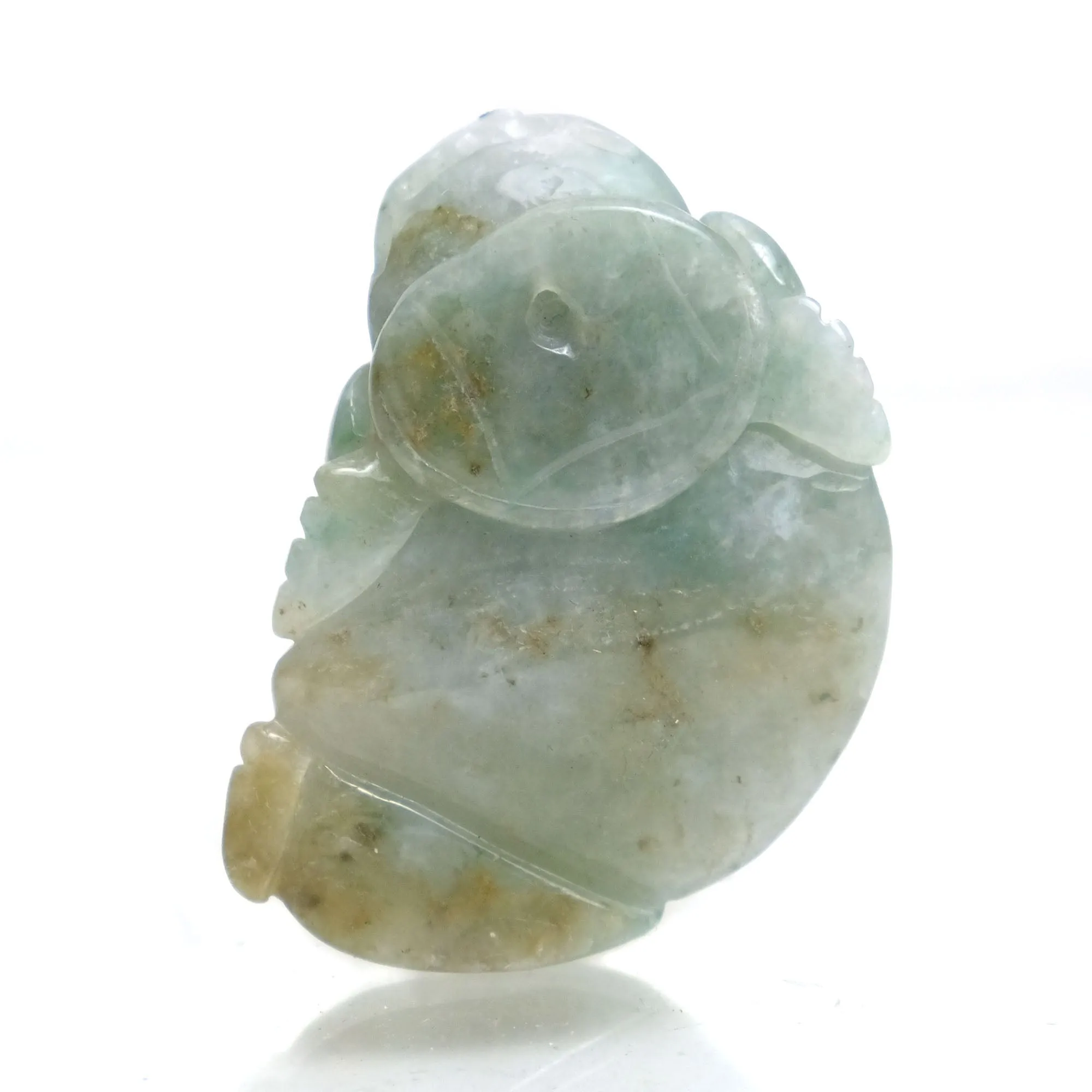 Jade Three Legged Nephrite Wealth-Beckoning Frog Pendant