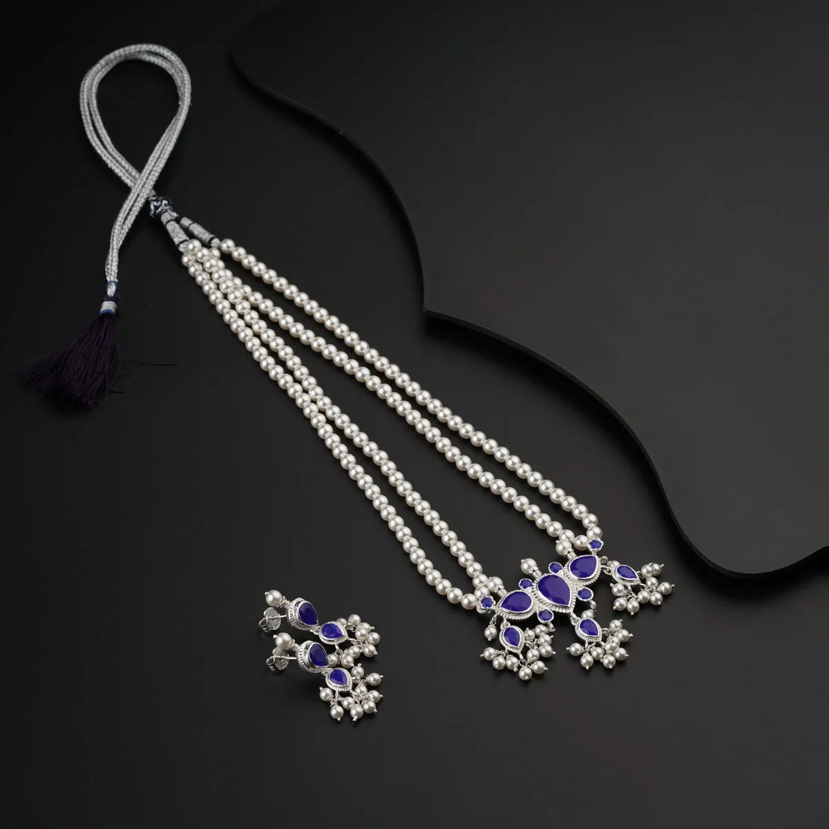 Lapis Lazuli & Pearls Tanmani Set