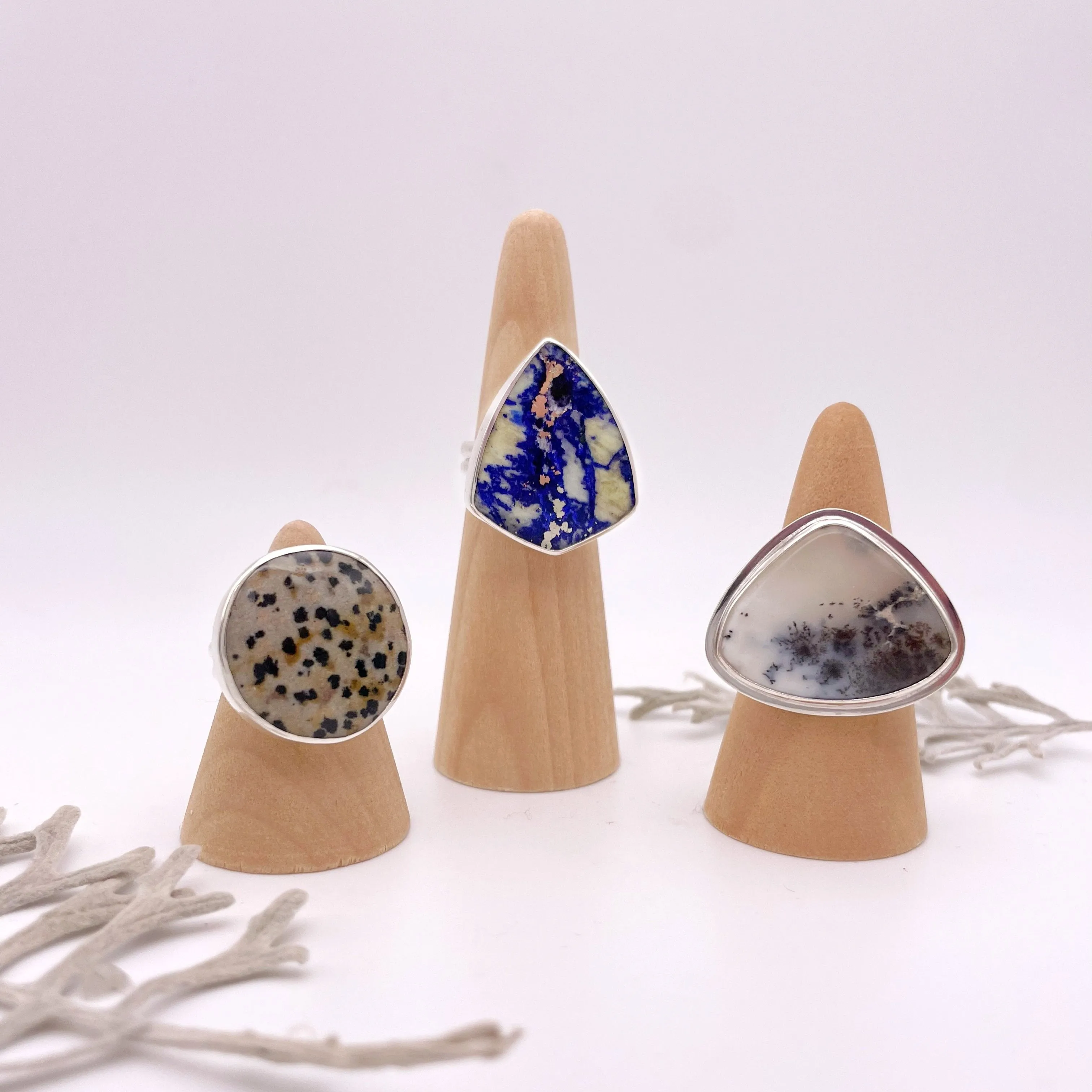 Lapis Lazuli Shield Ring | Size 7.75