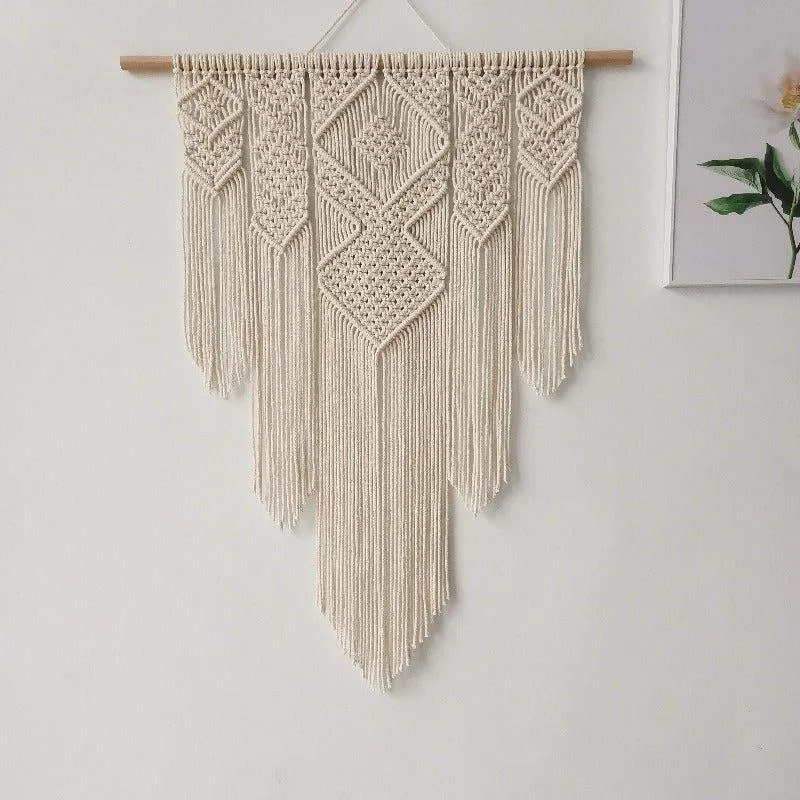 Large Handwoven Boho Macrame Wall Hanging Art Tapestry