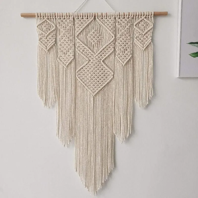 Large Handwoven Boho Macrame Wall Hanging Art Tapestry