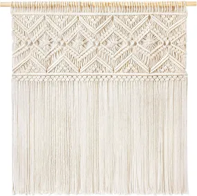 Large Macrame Wall Hanging Boho Decor Tapestry Fringe Wall Art Headboard Woven Home Decoration