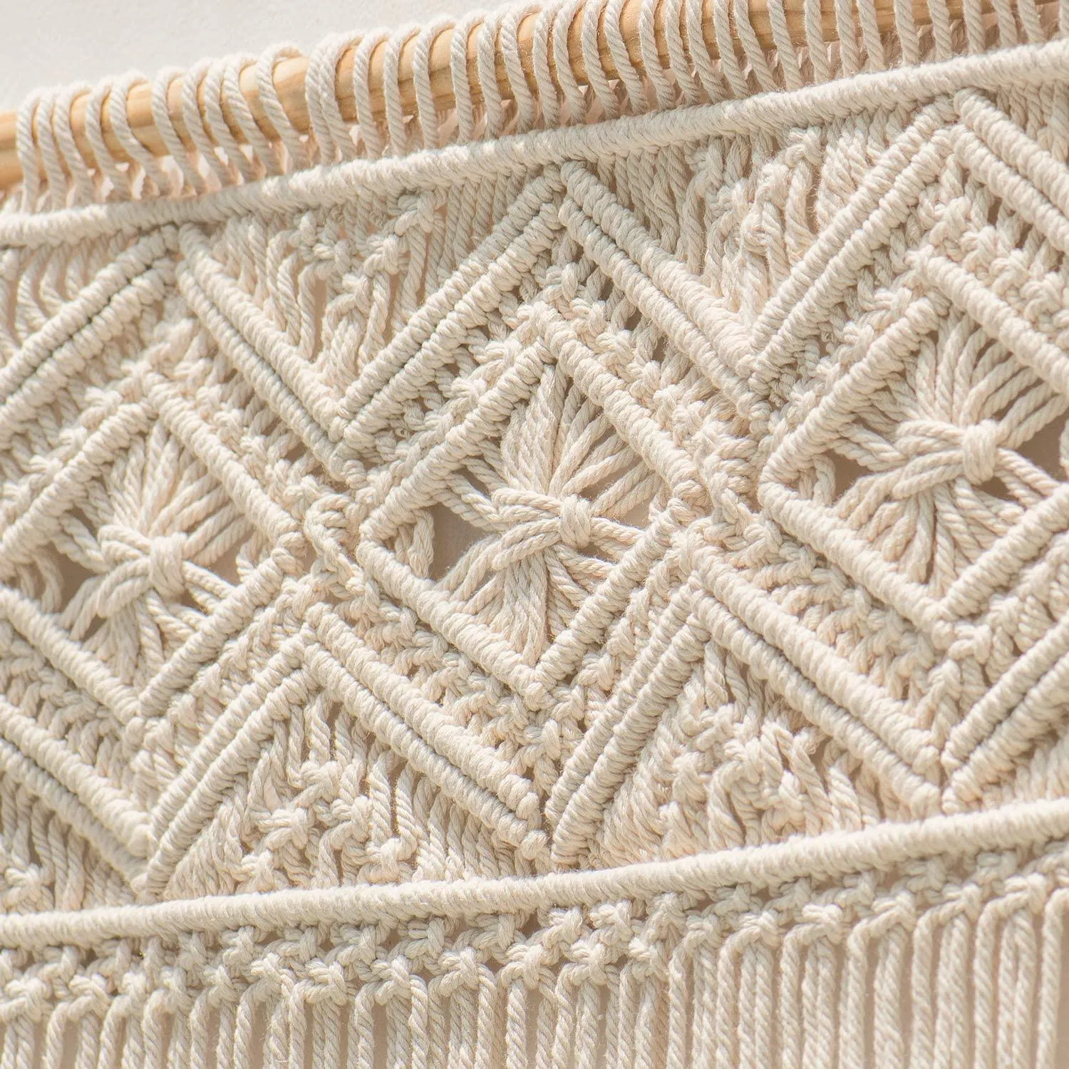 Large Macrame Wall Hanging Boho Decor Tapestry Fringe Wall Art Headboard Woven Home Decoration