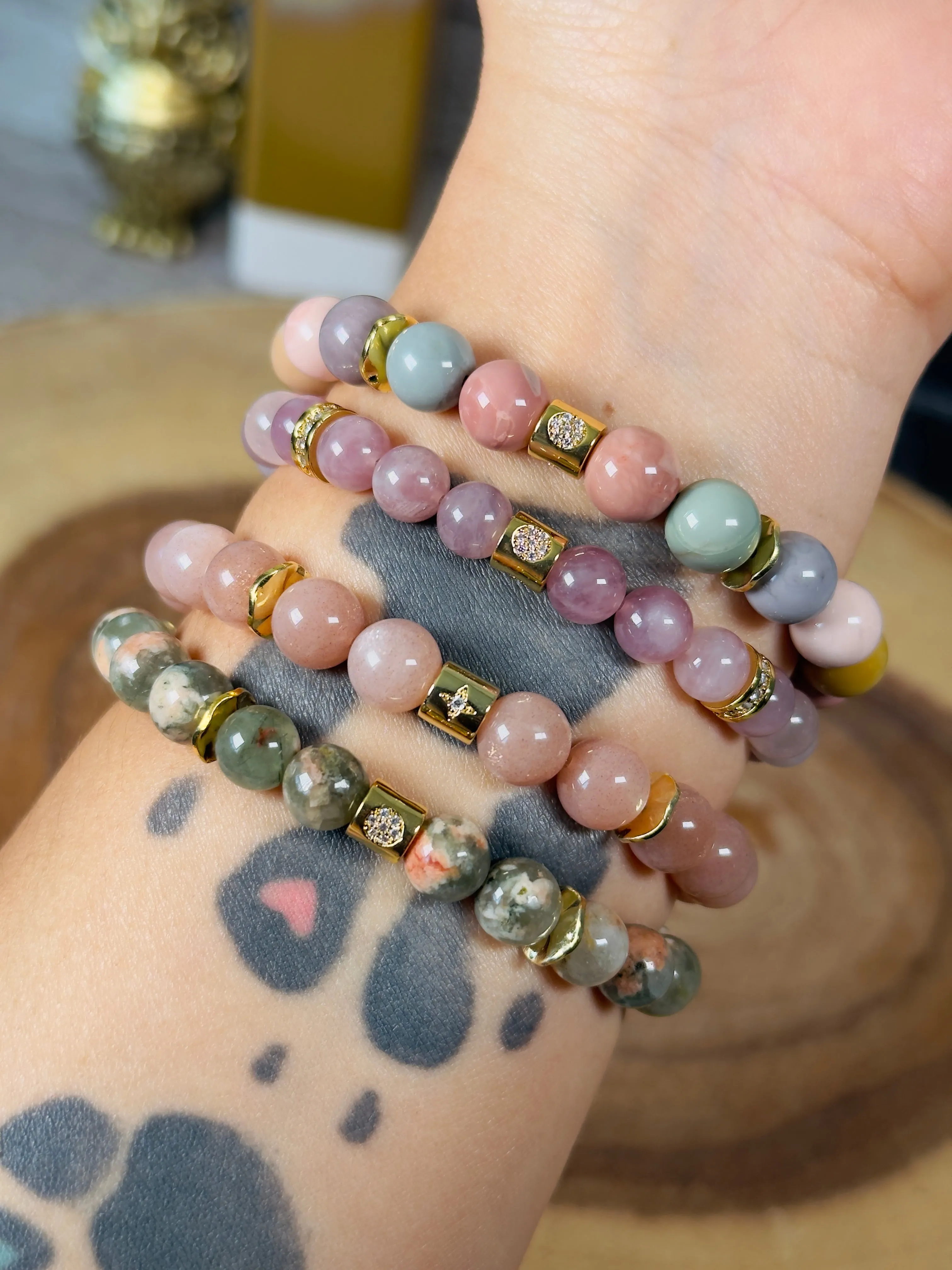 Lavender Rose Quartz Bracelet