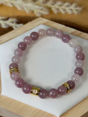 Lavender Rose Quartz Bracelet