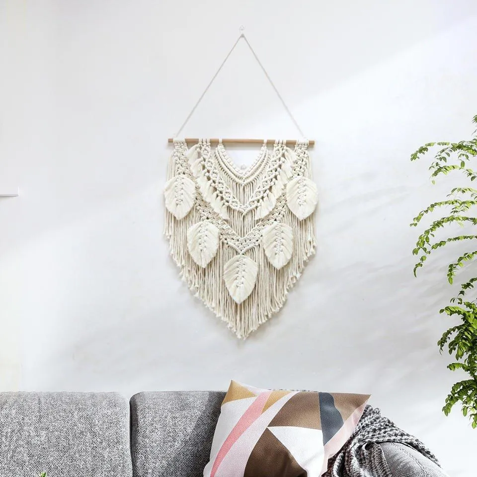 Lovingly Curated Cotton Macrame Wall Hanging