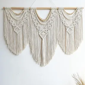 Lovingly Handwoven Cotton Macrame Wall Hanging