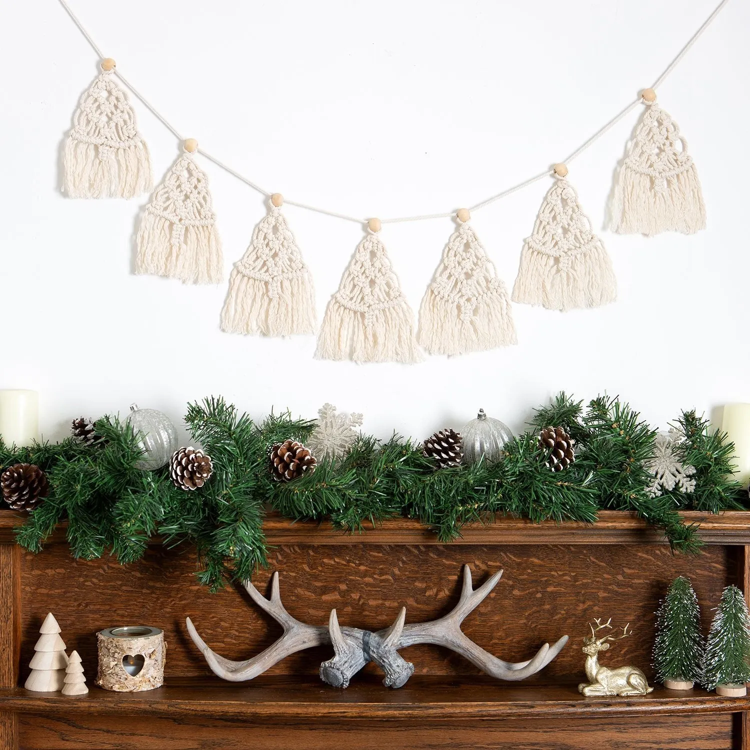 Macrame Craft Kit - Christmas Tree Garland