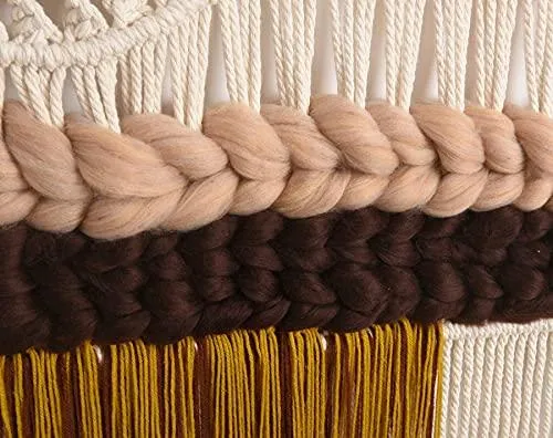 Macrame Wall Hanging Handmade Woven Large Colorful Macrame Wall Art