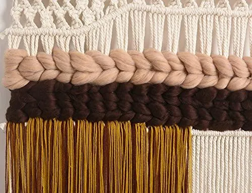 Macrame Wall Hanging Handmade Woven Large Colorful Macrame Wall Art