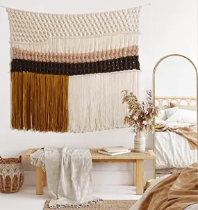 Macrame Wall Hanging Handmade Woven Large Colorful Macrame Wall Art