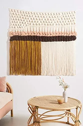 Macrame Wall Hanging Handmade Woven Large Colorful Macrame Wall Art