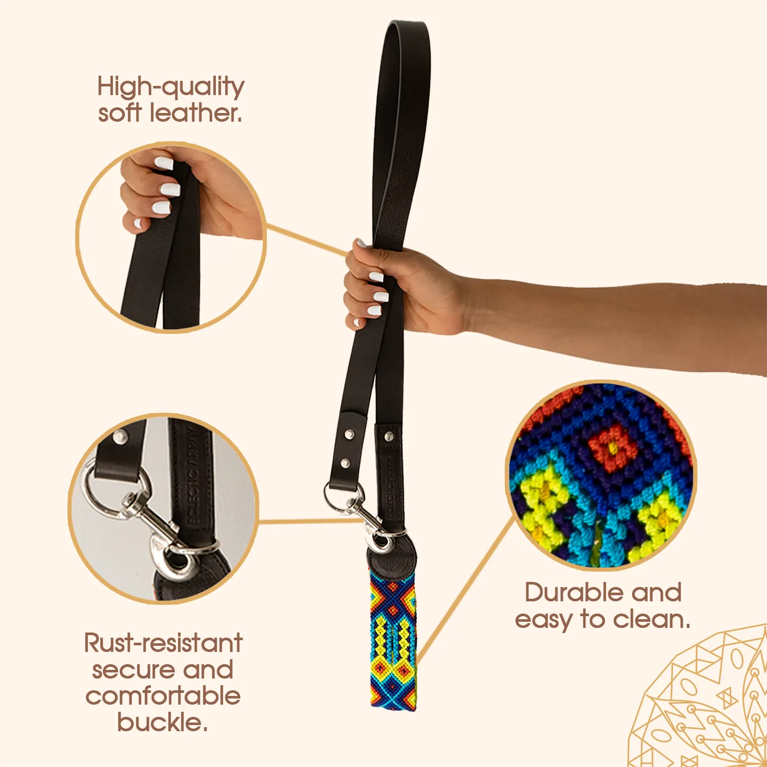 Mai Tai - Leather Dog Leash