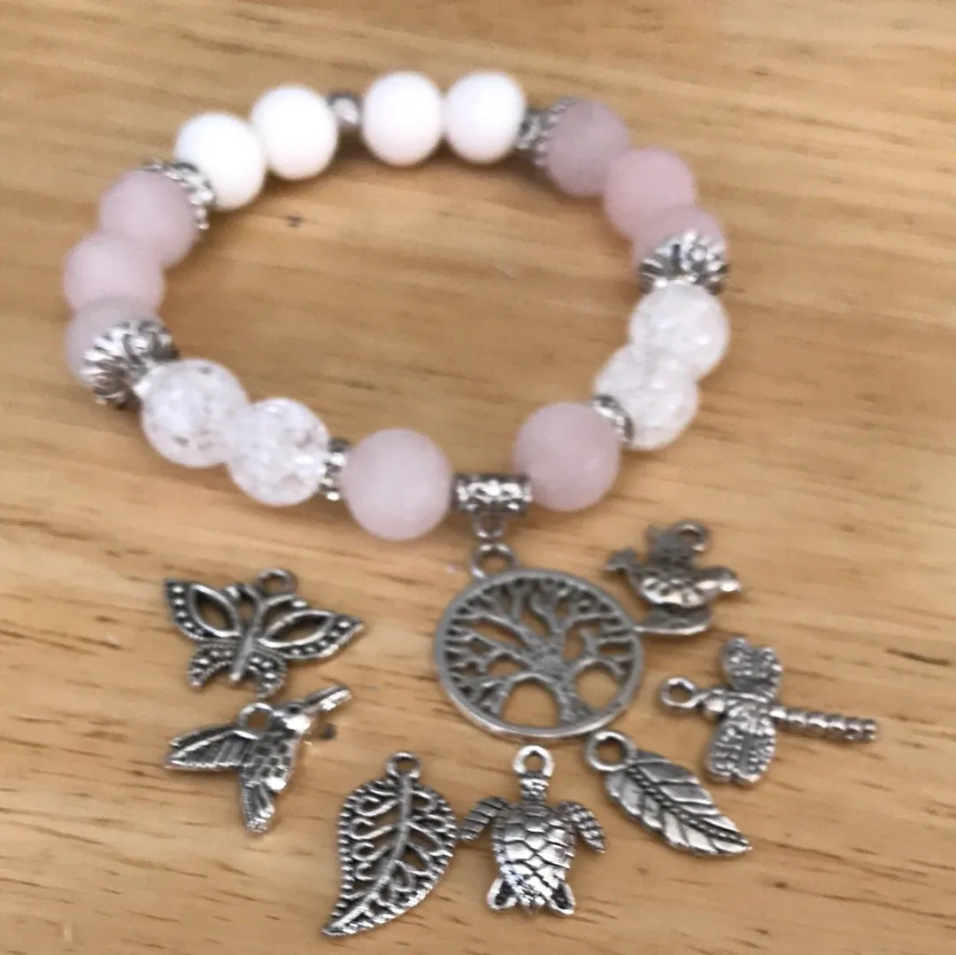 Mocs N More Totem Bracelets - Rose Quartz