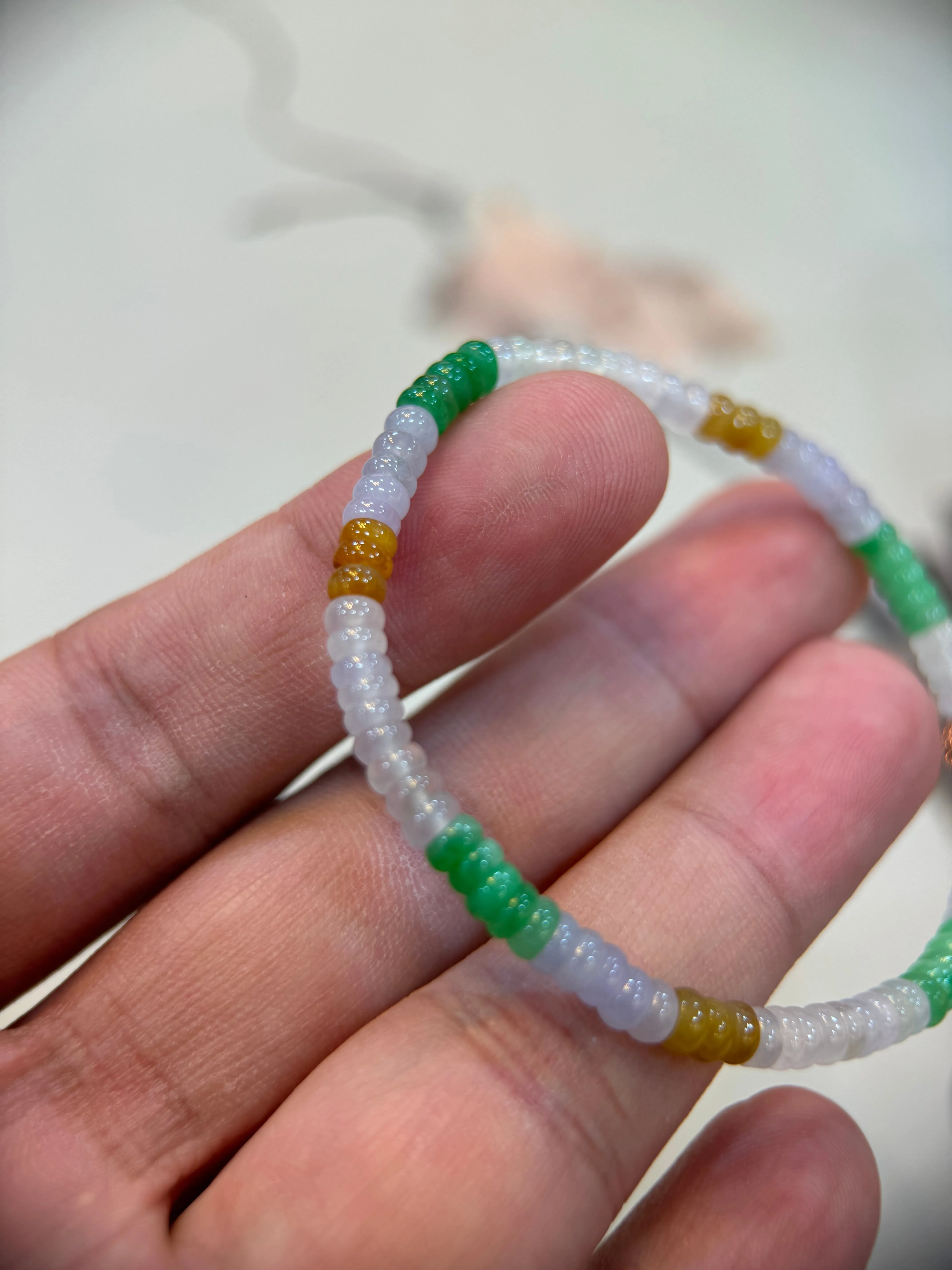 Multi-colour abacus Bead Bracelet (B002)