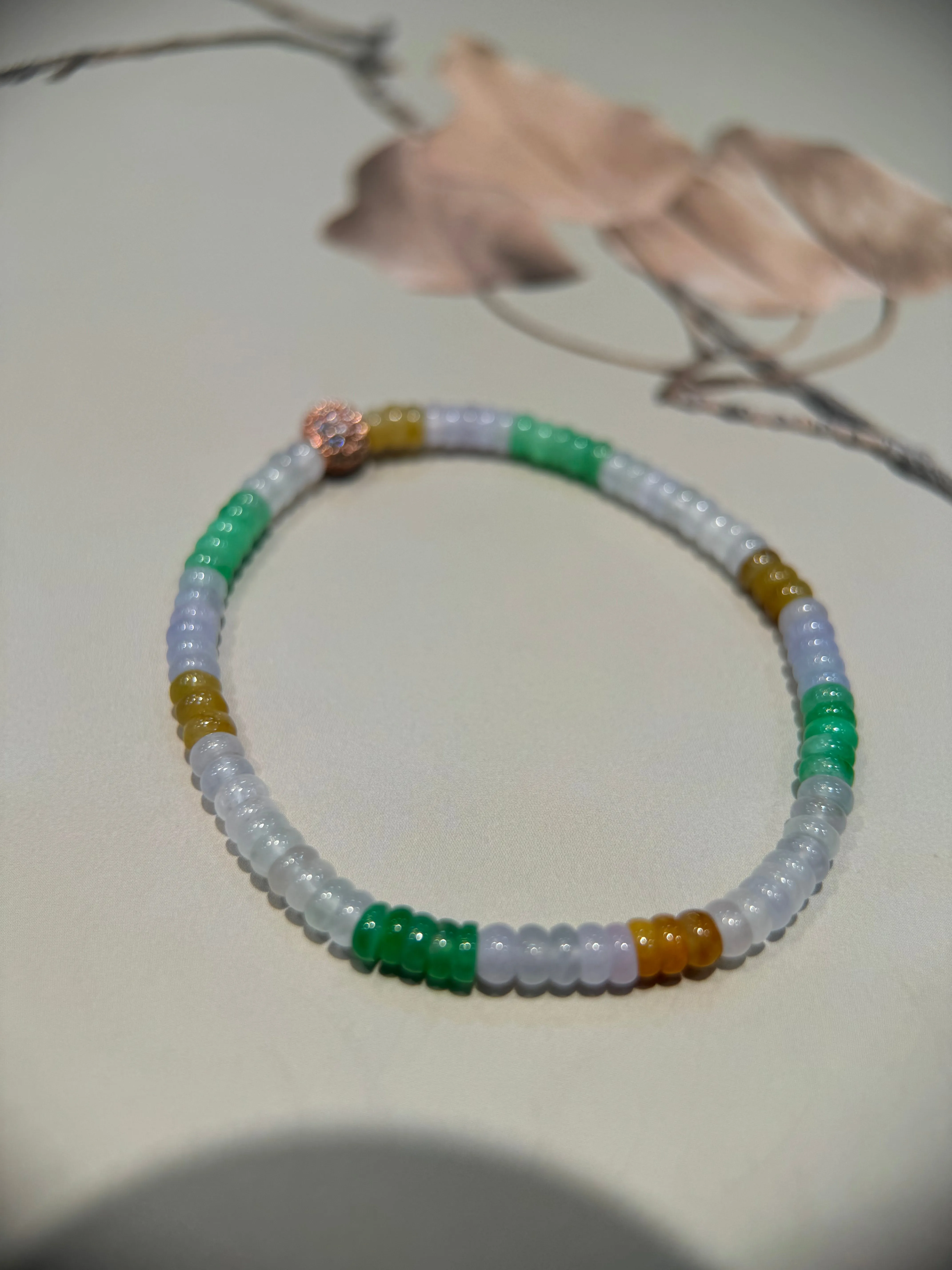 Multi-colour abacus Bead Bracelet (B002)
