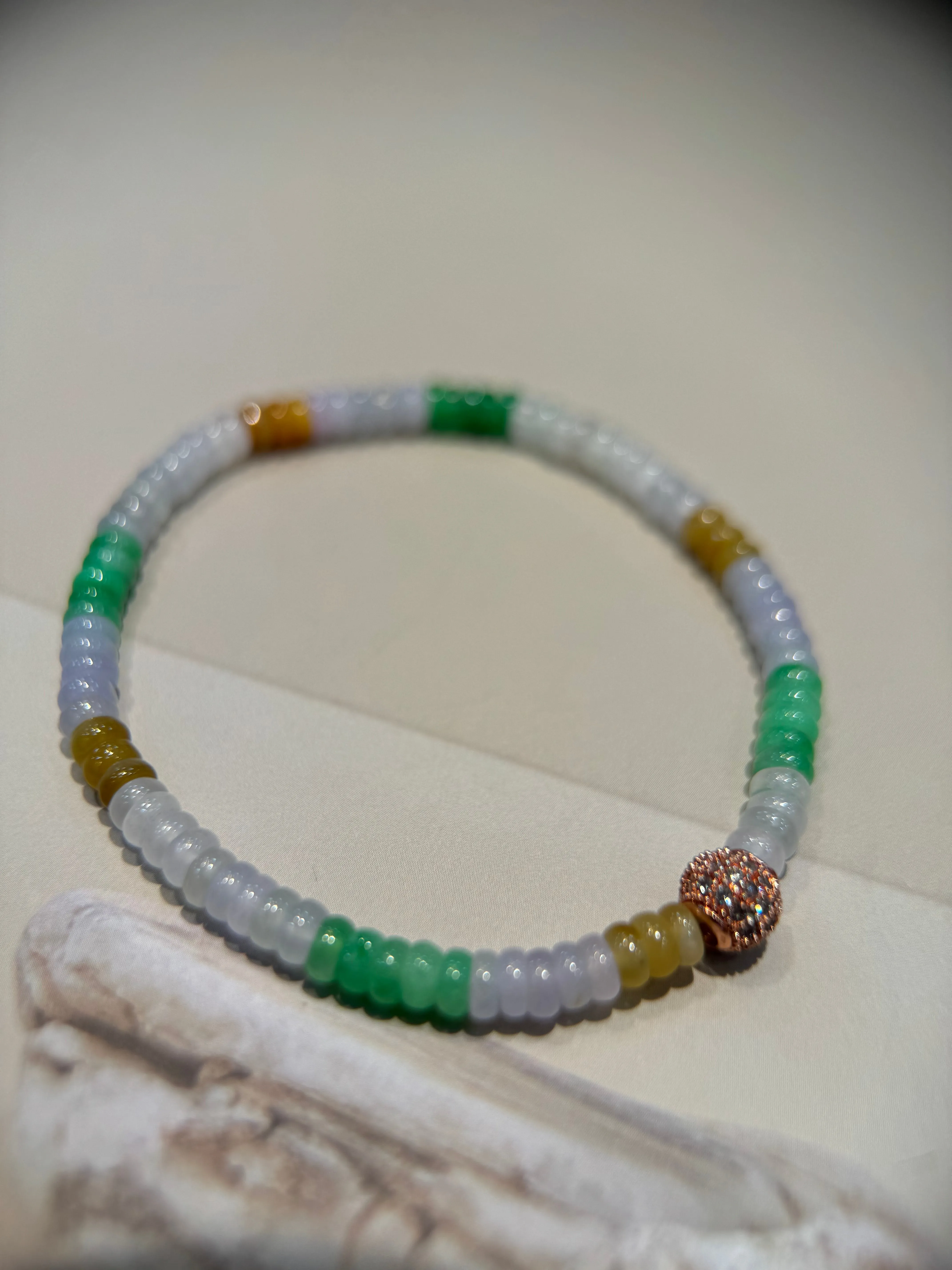 Multi-colour abacus Bead Bracelet (B002)