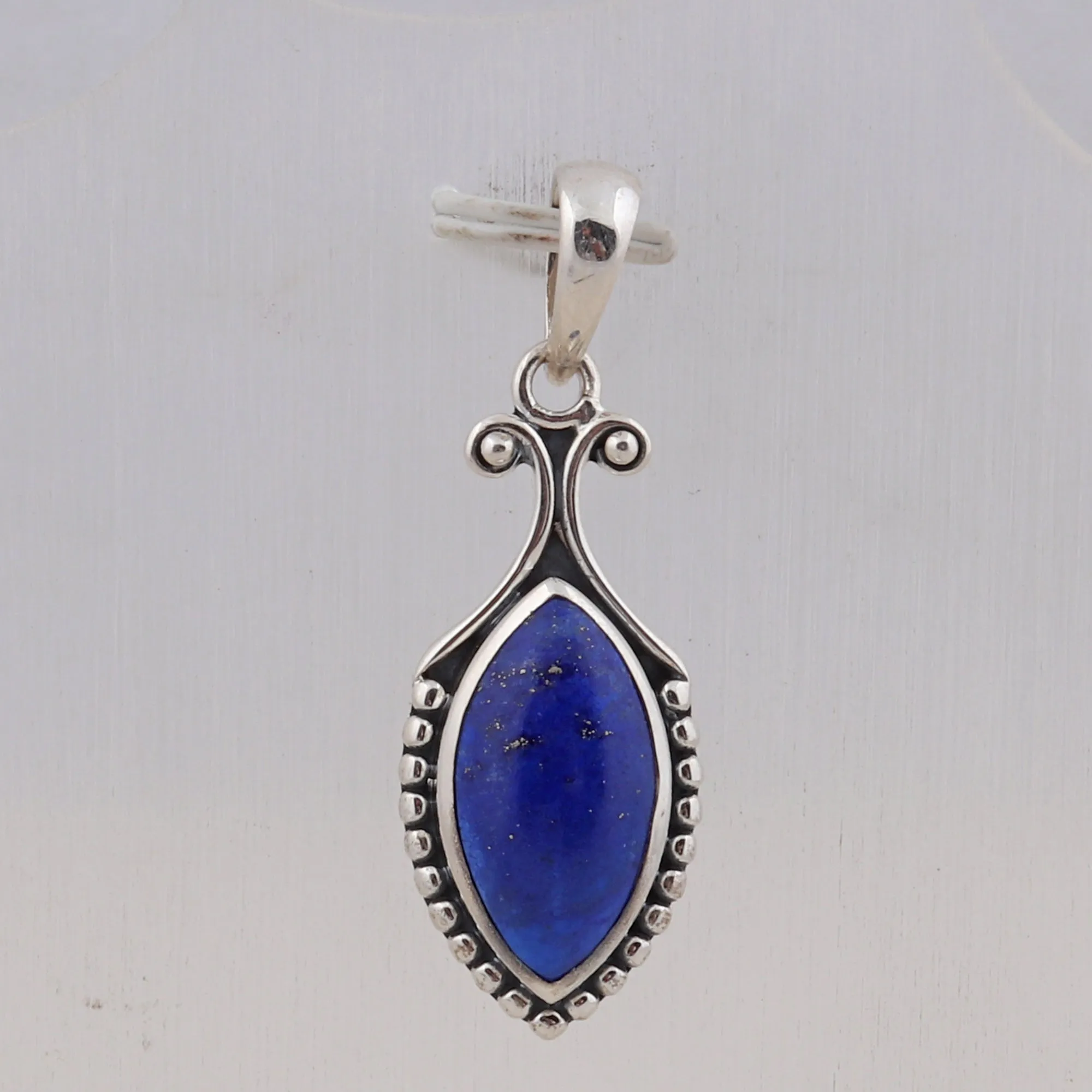 Natural Lapis Lazuli Sterling Silver Jewelry Set